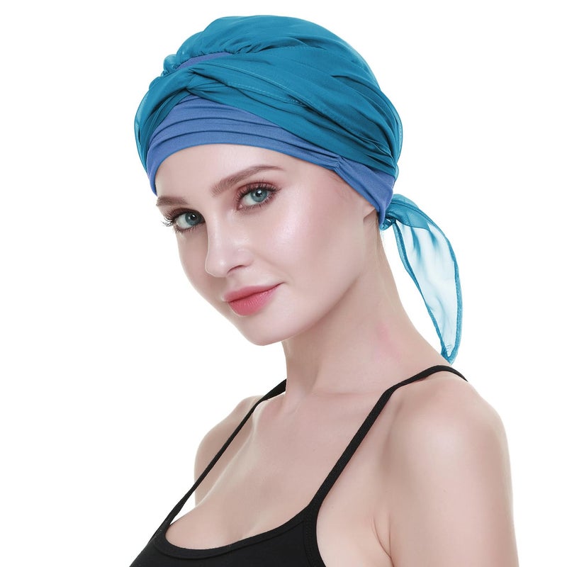 FocusCare Chemo Head Wraps For Cancer Patients Feminine HeadBands Bandana Caps - Image 3